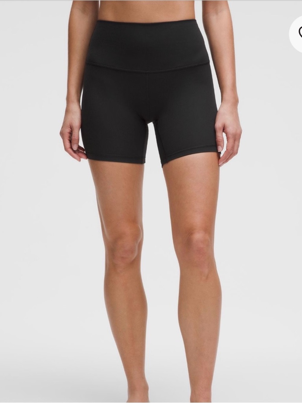 Lululemon Align High-Rise Ribbed Short 6”- like new!